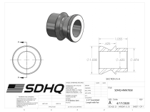 3/4 Inch - 5/8 Inch High Misalignment spacer .91 Inch Tall 17-4 Stainless Steel SDHQ Offroad