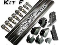 Easy 3 Link Kit F for Artec Trusses No Tubing Outside Frame Ford 85-91 Front Driver Rear Passenger Artec Industries