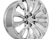 24X10 6X5.5 +31 HB 78.1 Gmc Denali 12 Spoke Replica Wheel Chrome With Cap Factory Reproductions