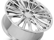 22X9 6X5.5 +28 HB 78.1 Platinum V Replica Wheel Chrome With Cap Factory Reproductions