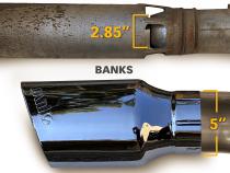 Monster Exhaust System 5-inch Single Exit Chrome Tip 20-23 Chevy/GMC 2500/3500 Duramax 6.6L L5P Banks Power