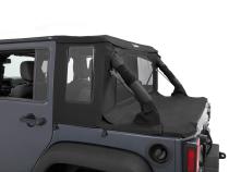Jeep Wrangler Halftop Soft Tops For Jeep 2007-2018 Wrangler JK 4 Door Black Premium Twill Bestop