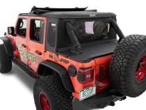 Jeep Wrangler Halftop Soft Tops For Jeep 2018-2023 Wrangler JL 4 Door Black Diamond Bestop