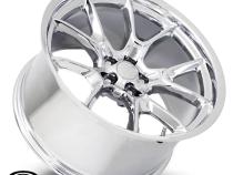 20X11 5X115 -2.5 HB 71.5 Anniversary Flow Form Chrome With Cap Factory Reproductions
