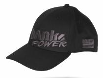 Power Hat Premium Fitted Black/Gray Curved Bill Flexible Fit Banks Power