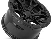 17X9 6X135 +18 HB 87.1 Bronco Replica Gloss Black With Cap Factory Reproductions