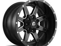Aluminum Wheels 22X10 Maverick D538 5 On 127/5 On 135 Black Milled 87.1 Bore -24 Offset Fuel Off Road Wheels
