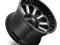 Aluminum Wheels 20X9 Hardline D620 5 On 114.3/5 On 127 Gloss Black/Milled 78.1 Bore 1 Offset Fuel Off Road Wheels