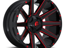 Aluminum Wheels 20X9 Contra D643 5 On 114.3/5 On 127 Gloss Red/Milled 78.1 Bore 1 Offset Multi Spoke Fuel Off Road Wheels