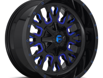 Aluminum Wheels 20X9 Stroke D645 5 On 114.3/5 On 127 Gloss Blue/Milled 78.1 Bore 1 Offset Fuel Off Road Wheels