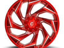 Aluminum Wheels 22X10 Reaction D754 5 On 127/5 On 139.7 Candy Red Milled 87.1 Bore -18 Offset Fuel Off Road Wheels