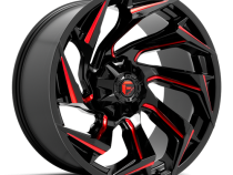 Aluminum Wheels 17X9 Reaction D755 5 On 114.3/5 On 127 Gloss Black Milled Red Tint 78.1 Bore 1 Offset Fuel Off Road Wheels