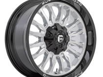 Aluminum Wheels 20X9 Arc D798 5 On 114.3/5 On 127 Silver/Brushed Face-Milled Black Lip 78.1 Bore 1 Offset Fuel Off Road Wheels
