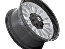 Aluminum Wheels 20X9 Arc D798 5 On 114.3/5 On 127 Silver/Brushed Face-Milled Black Lip 78.1 Bore 1 Offset Fuel Off Road Wheels