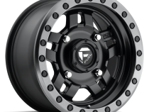 Aluminum Wheels 14X7 Anza UTV D917 4 On 110 Matte Black Beadlock 79.4 Bore 13 Offset 5 Spoke Fuel Off Road Wheels