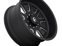 Dually Wheels 24X12 FF09D Dually DE09 Super Single BK 10 On 170 Matte Black Milled 125.1 Bore -50 Offset Front Dually Fuel Off Road Wheels