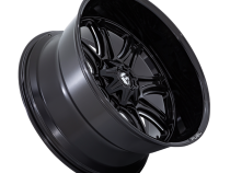 Aluminum Wheels 22X9 Darkstar FC853BE 5 On 114.3/5 On 127 Gloss Black/Milled 78.1 Bore 1 Offset Fuel Off Road Wheels