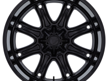 Aluminum Wheels 22X9 Darkstar FC853MB 5 On 114.3/5 On 127 Matte Black/Gloss Black Lip 78.1 Bore 1 Offset Fuel Off Road Wheels