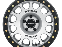 Aluminum Wheels 17x9 Beadlock MR105 Bolt Pattern 5 On 127 Offset -38 Lip Size 1.77 Matte Black MBM Machined Face Method