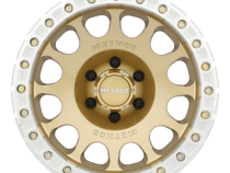 Aluminum Wheels 17x9 Beadlock MR105 Bolt Pattern 6 On 139.7 Offset -38 Lip Size 1.77 Gold GD Method