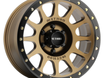Aluminum Wheels 18x9 NV MR305 Bolt Pattern 6 On 135 Offset 18 Lip Size 1.38 Method Bronze BRZ Black Street Loc Method