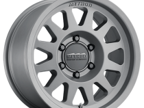 Aluminum Wheels 17x8.5 Bead Grip MR703 Bolt Pattern 5 On 127 Offset 0 Lip Size 1.18 Gloss Titanium SL Method