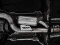 2015-2020 Audi S3 T304 Stainless Steel 3 Inch Cat Back Quad Split Rear Exit with Carbon Fiber Tips Active Exhaust MBRP