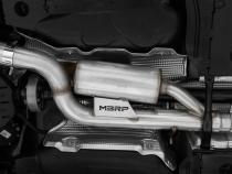 2022-Up Volkswagen Golf R MK8 T304 Stainless Steel 3 Inch Cat-Back 2.5 Inch Quad Rear Exit with Carbon Fiber Tips Active Exhaust MBRP