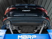 2022-Up Volkswagen Jetta GLI 2.0 TSI T304 Stainless Steel 3 Inch Cat-Back 2.5 Inch Dual Split Rear with Carbon Fiber Tips Street Profile MBRP