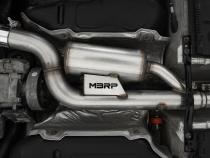 2017-19 Volkswagen Golf Sportwagen and Alltrack 1.8T Armor Pro T304SS 3 Inch Cat-Back, 2.5 Inch Dual Split Rear, Factory Through Bumper MBRP