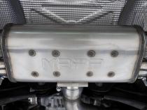 2022-Up Audi S3 2.0L Armor Pro 3 Inch Cat-Back 2.5 Inch Quad Rear Exit Active Exhaust System with Carbon Fiber Tips MBRP