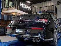 2021-Up Hyundai Elantra N-Line 1.6L Turbo Armor Lite 3 Inch Axle-Back Single Rear Exit with Dual Outlet Tip MBRP