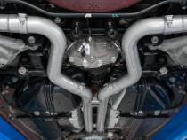 18-23 Ford Mustang GT 5.0L T304 Stainless Steel 3 Inch Cat-Back Dual Rear with Quad Carbon Fiber Tips Street Version MBRP