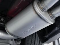18-23 Ford Mustang GT 5.0L T304 Stainless Steel 3 Inch Cat-Back Dual Rear with Quad Carbon Fiber Tips Street Version MBRP