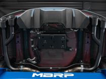 Exhaust Pipe 2.5 Inch Axle Back With Quad 4 Inch Dual Wall Tips For 18-23 Ford Mustang GT 5.0L Non Active Exhaust T304 Stainless Steel MBRP