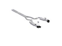 24-Up Ford Mustang GT 5.0L Armor Pro T304 Stainless Steel 3 Inch Cat-Back Dual Split Rear with Quad Carbon Fiber Tips Street Profile MBRP