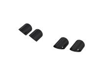 Black-Coated 4 Inch Quad Tip Cover Kit for 2015-Up Ford Mustangs with Quad Tips MBRP