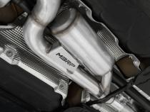 2022-Up Volkswagen Golf R MK8 T304 Stainless Steel 3 Inch Cat-Back Quad Split Rear Carbon Fiber Tips Valve Delete MBRP