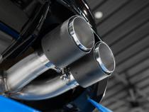 2022-Up Volkswagen Golf R MK8 T304 Stainless Steel 3 Inch Cat-Back Quad Split Rear Carbon Fiber Tips Valve Delete MBRP