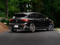 2022-Up Volkswagen Golf R MK8 T304 Stainless Steel 3 Inch Cat-Back Quad Split Rear Carbon Fiber Tips Valve Delete MBRP