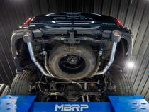 2025 Ram 1500 3.0L SST SO Armor Pro 3 inch Cat-back 2.5 Inch Dual Split Rear Exhaust with Carbon Fiber Tips MBRP