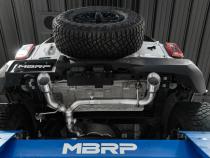 21-Up Ford Bronco 2.3L/2.7L EcoBoost 2/4-Door Black-Coated Aluminized Steel 3 Inch Cat-Back Dual Split Rear MBRP
