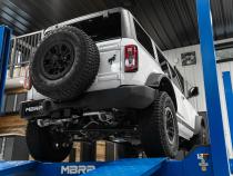 21-Up Ford Bronco 2.3L/2.7L EcoBoost 2/4-Door Black-Coated Aluminized Steel 3 Inch Cat-Back Dual Split Rear MBRP
