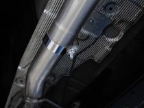 2024-Up Ford Ranger 2.3L Ecoboost Armor BLK Black-Coated Aluminized Steel 3-Inch Cat-Back Single Side Exit with Polished Tip MBRP