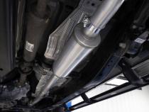 2024-Up Ford Ranger 2.3L Ecoboost Armor BLK Black-Coated Aluminized Steel 3-Inch Cat-Back Single Side Exit with Polished Tip MBRP