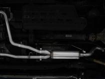 2022-Up Nissan Frontier 3.8L Turn Down Aluminized Steel 2.5 Inch Cat-Back 3 Inch Single High Clearance Rear Exit Armor Lite Series MBRP