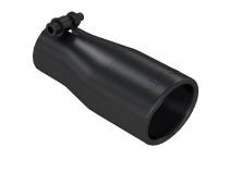 Exhaust Tip 3.75 Inch O.D. Oval 2.5 Inch Inlet 7 Inch Length Black MBRP