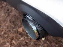 2015-Up Dodge Durango/Charger T304 Stainless Steel with Carbon Fiber Tips, 5 Inch OD Out, Angle Cut, Sold In Pairs MBRP