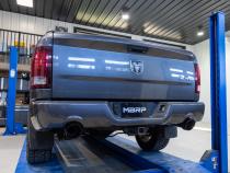 2009-2018 Ram 1500 and 2019-2024 Ram 1500 5.7L Hemi Black Exhaust Tips, Armor BLK 5 Inch OD Dual Wall Angle Cut. Sold In Pairs MBRP