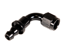 -8 90 Degree to Hose Barb Black Fleece Performance